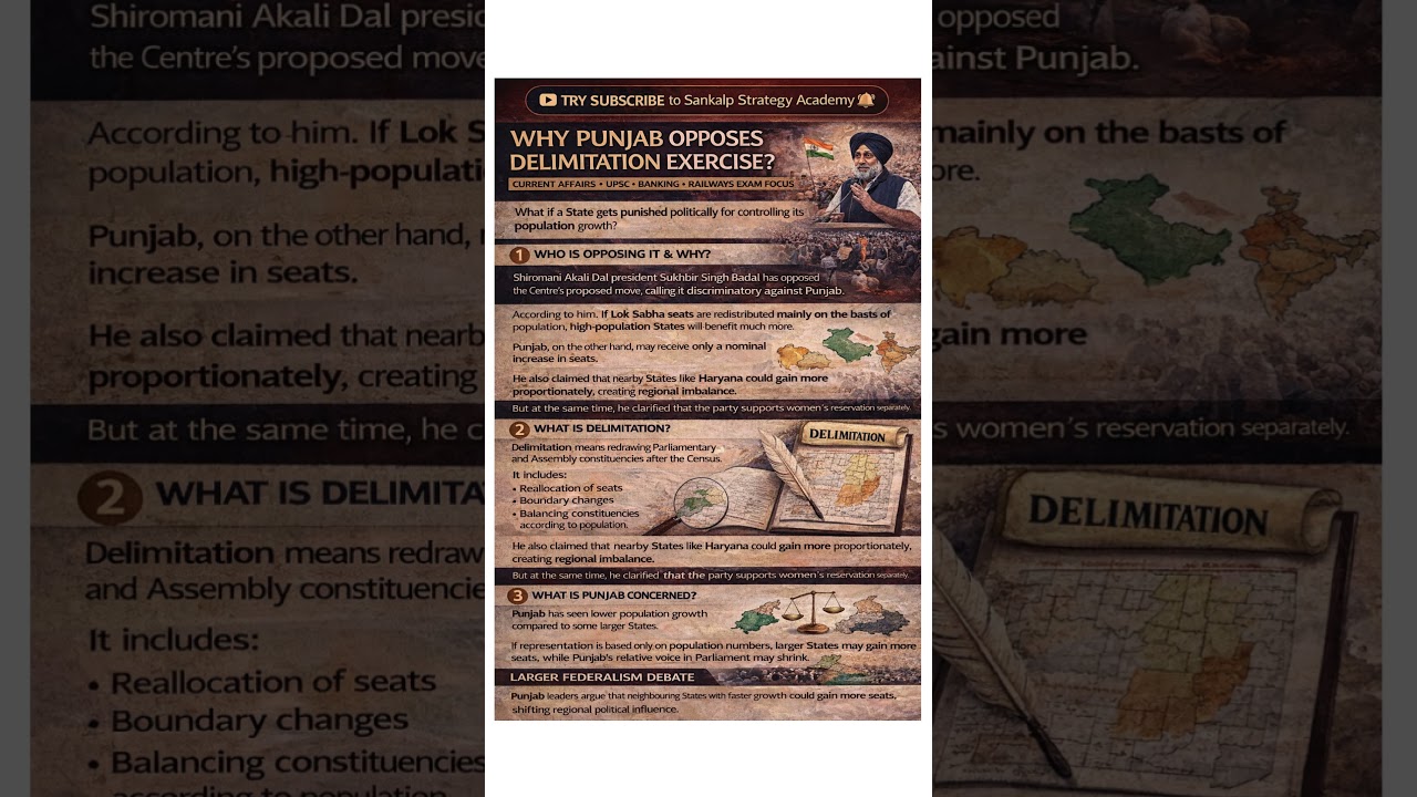 Punjab Punished for Population Control? Delimitation Explained 🔥