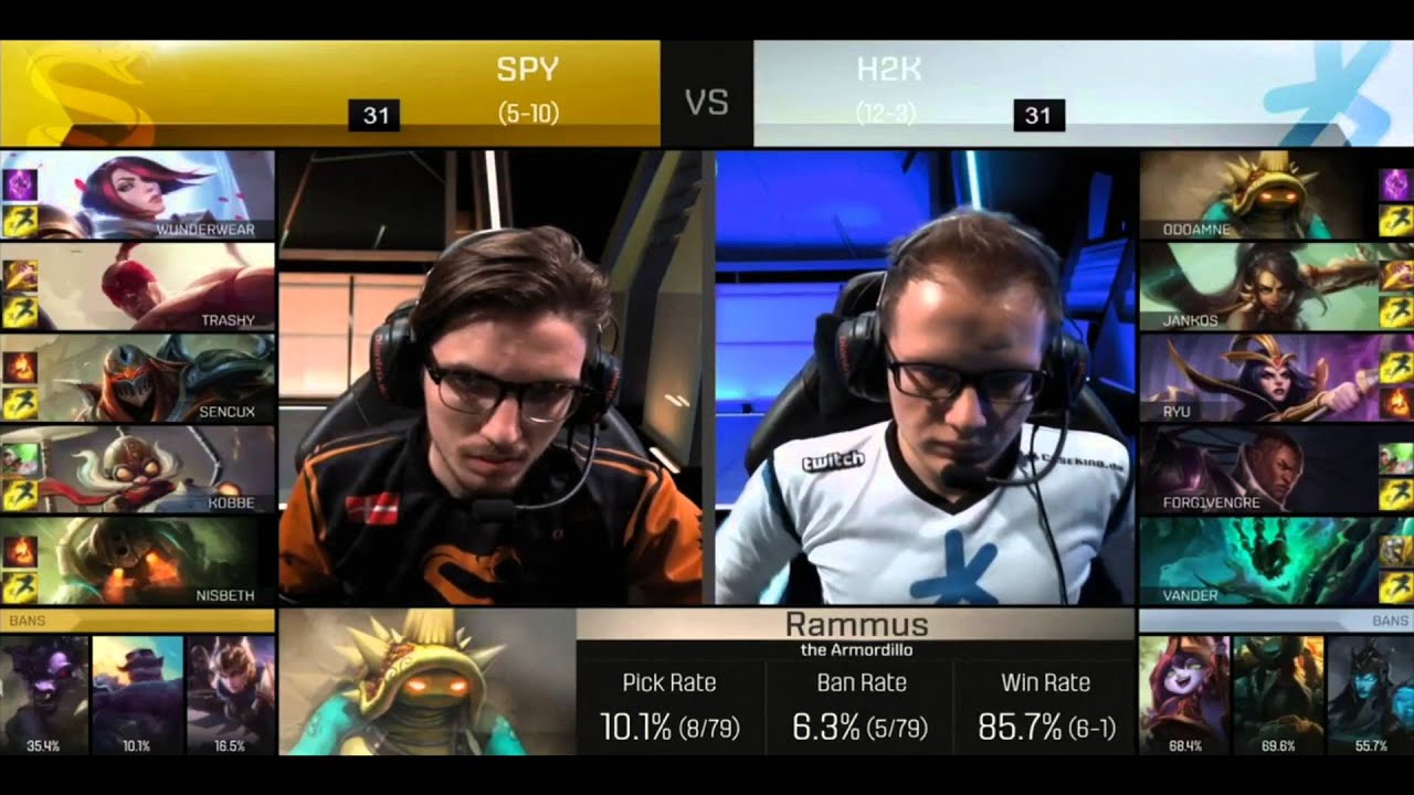 EU LCS s6 w8d2 SPY vs H2K [RU]