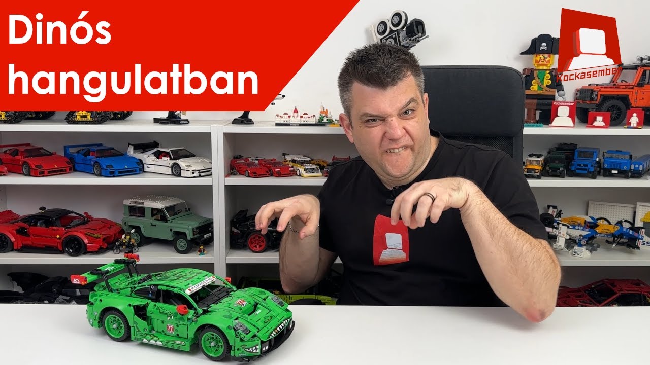Rexy világhódító úton - Lego Technic 42224 - Porsche 911 GT3 R REXY AO Racing - Technic Szerda