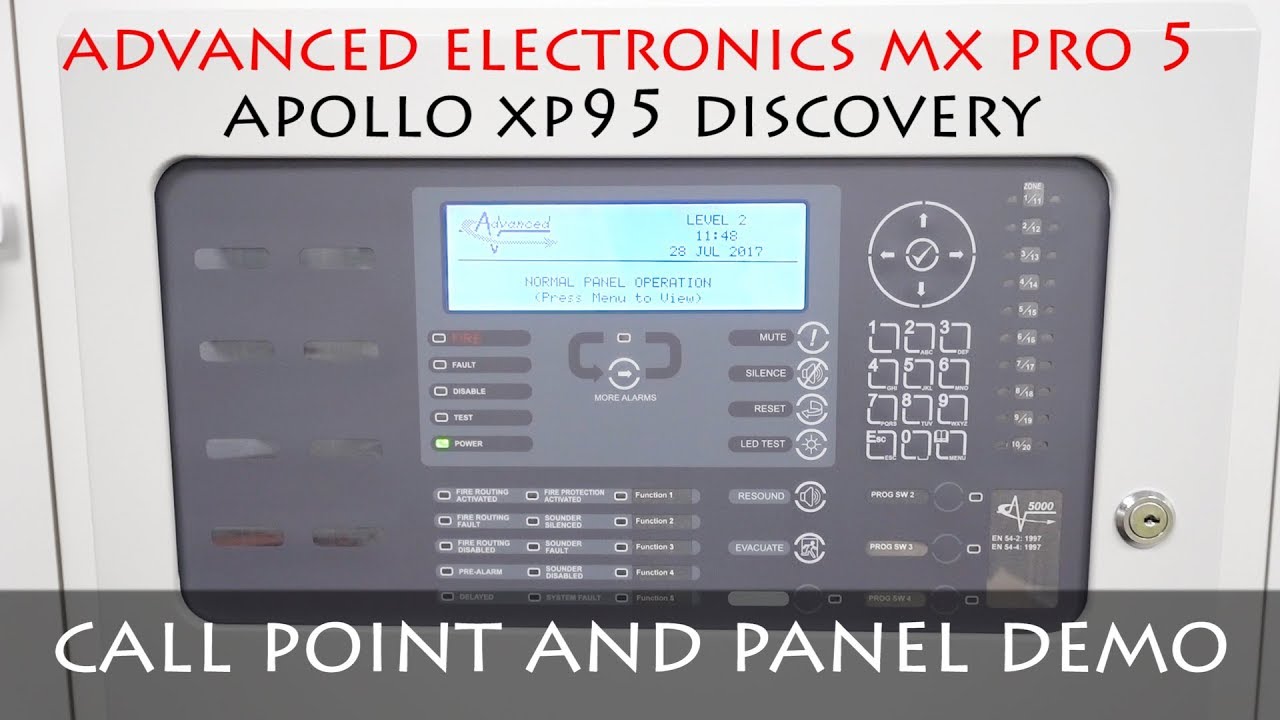 Тестирование панели Advanced Electronics MX Pro 5 | Apollo MCP | Демонстрация пожарной сигнализации