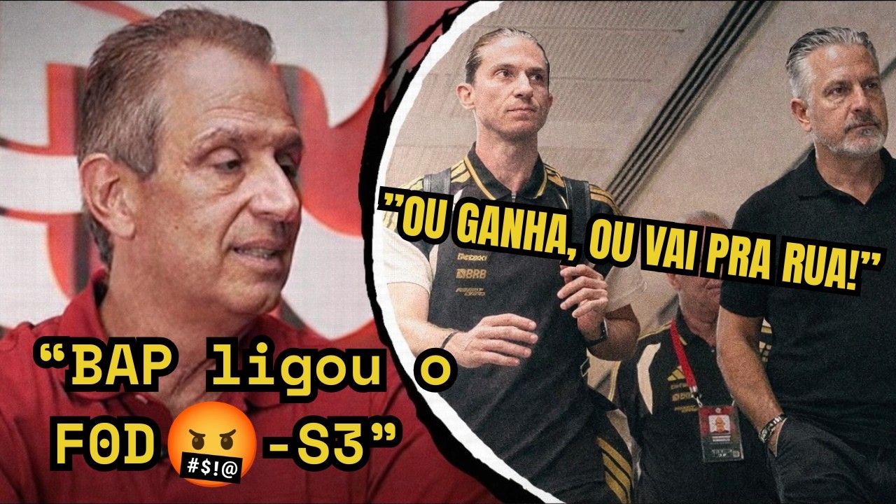 😲 BAP PERDEU A PACIÊNCIA E DEU ESP0RR* EM FILIPE LUÍS E JOSÉ BOTO! FLAMENGO TEM QUE REAGIR!
