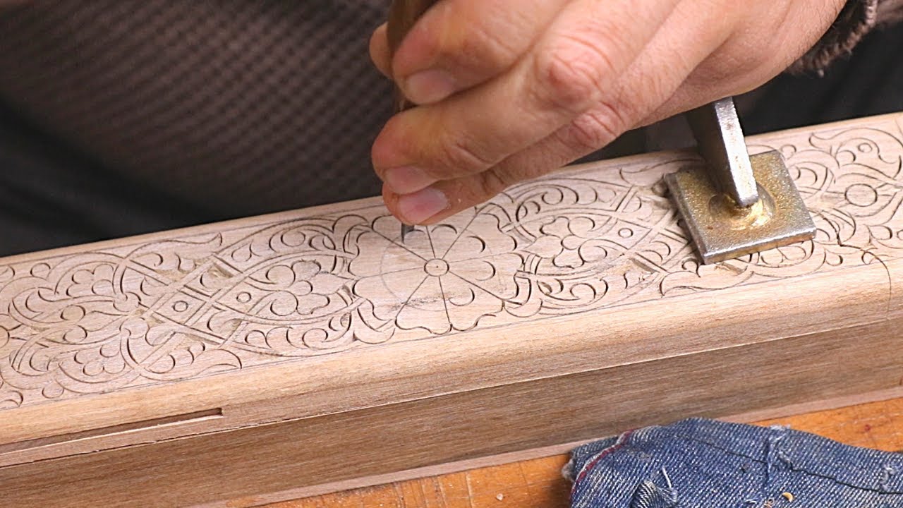 Oriental Wooden Lacquered Box|Special Gift Jewelry Box-No Music ASMR