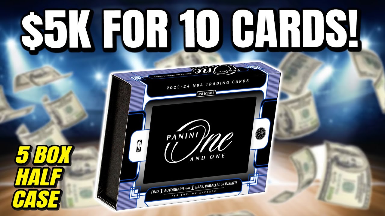 THIS RIP COST ALMOST $5000.... | 2023-24 Panini One & One NBA Half Case Break