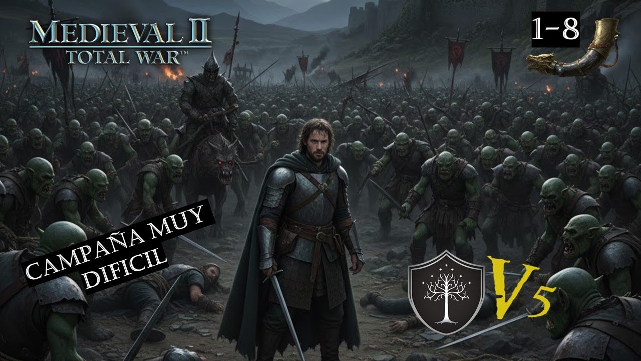 LORD of the RINGS en MEDIEVAL TOTAL WAR 2 - DIVIDE AND CONQUER GONDOR vs MORDOR