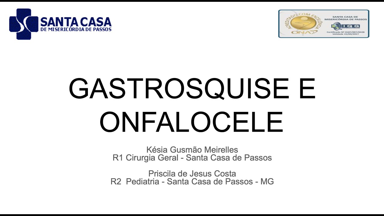 Aula Gastrosquise e Onfalocele