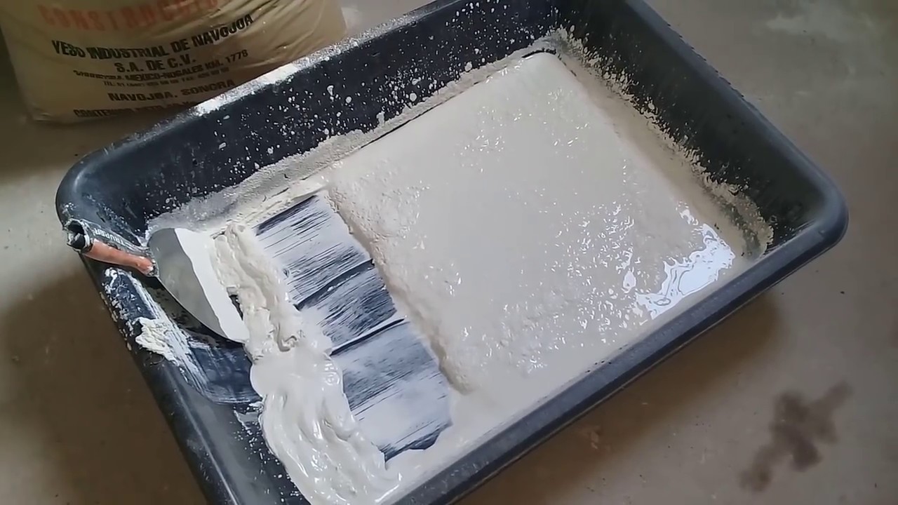 Como preparar EL YESO de forma ¡¡¡ MUY FÁCIL !!!....
