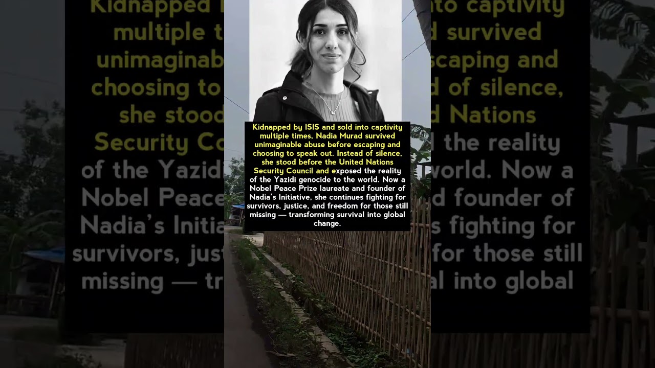 &ldquo;From Captivity to the Nobel Peace Prize: Nadia Murad&rsquo;s Fight for Justice&rdquo;
