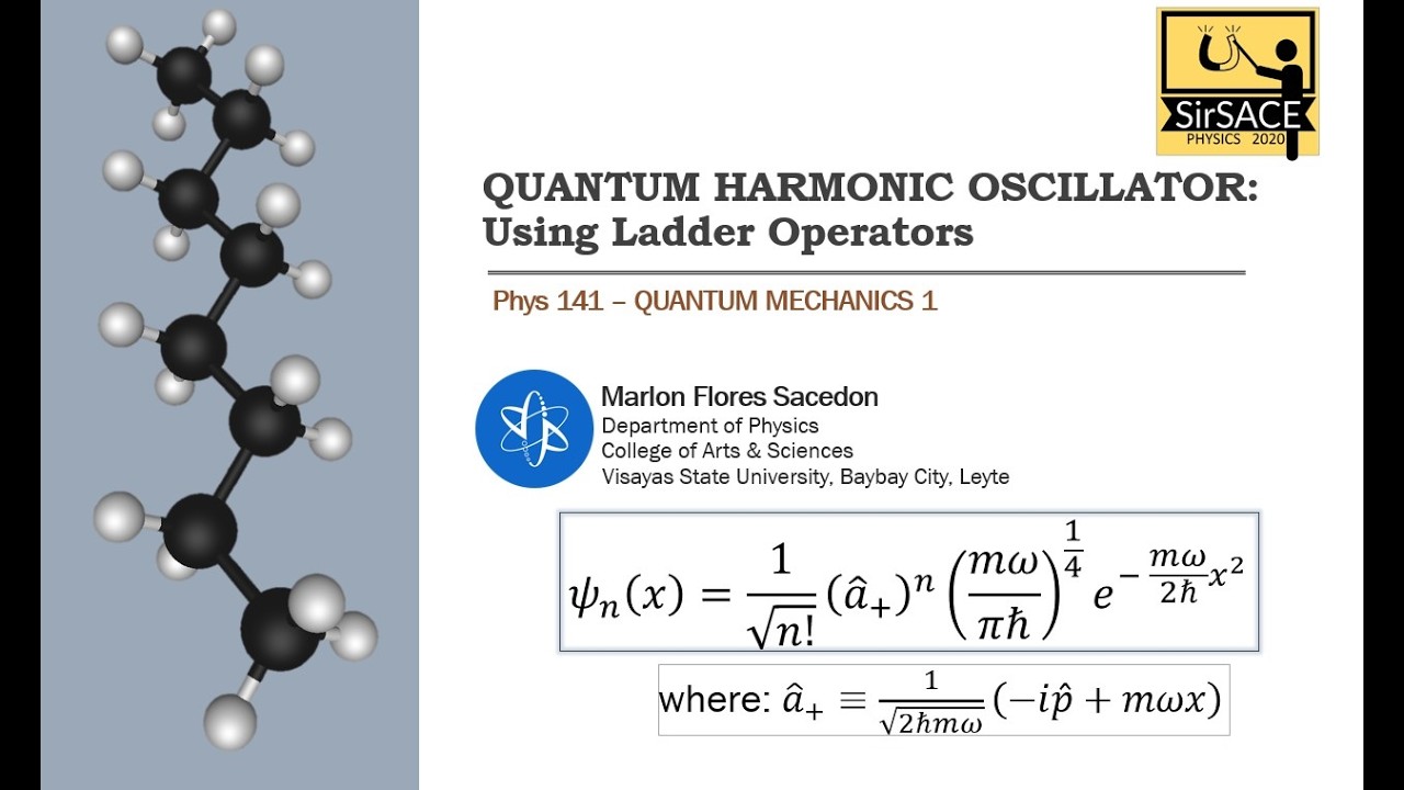 Part 1: QUANTUM HARMONIC OSCILLATOR | Using Ladder Operator