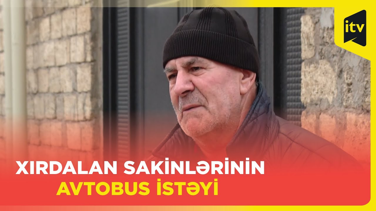 Avtobus dayanacağına getmək üçün kilometrlərlə yolu piyada gedən Xırdalan sakinləri