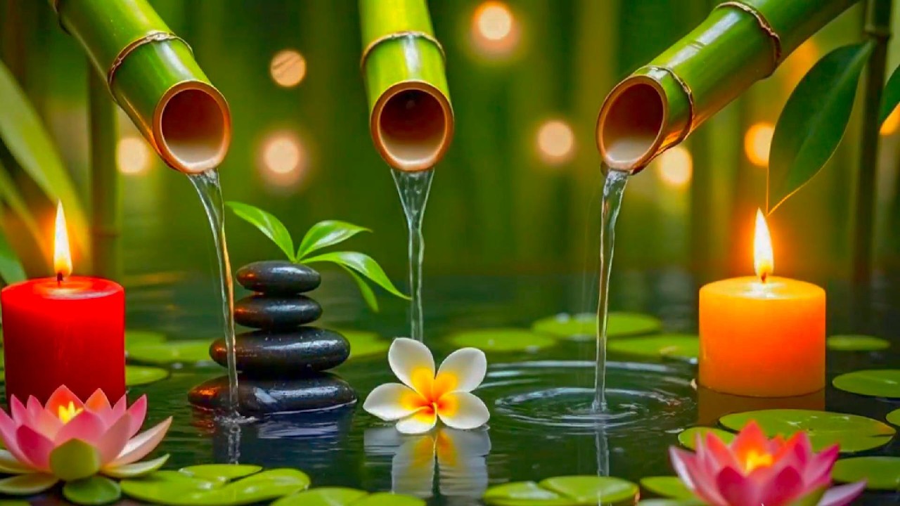 Calming Relaxation Music with Water Sounds 🌿 Stress Anxiety Relief and Sleep