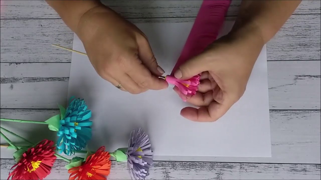 Najłatwiejsze kwiaty z papieru  🌻 🌻  Jak szybko i prosto zrobić kwiaty z kolorowego papieru🌻❤️