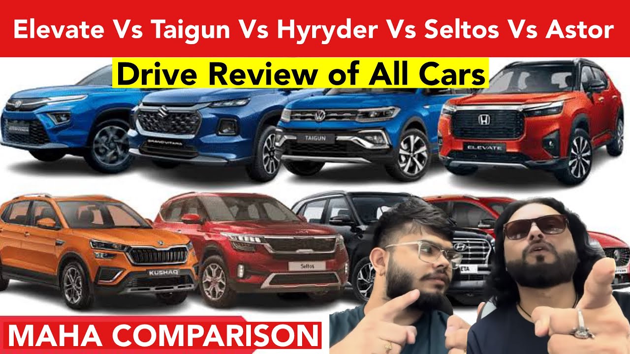 Elevate Vs Seltos Vs Grand Vitara Vs Taigun Vs Astor 🔥 इन सबमें Confused हो तो देखलो 🫵🏻