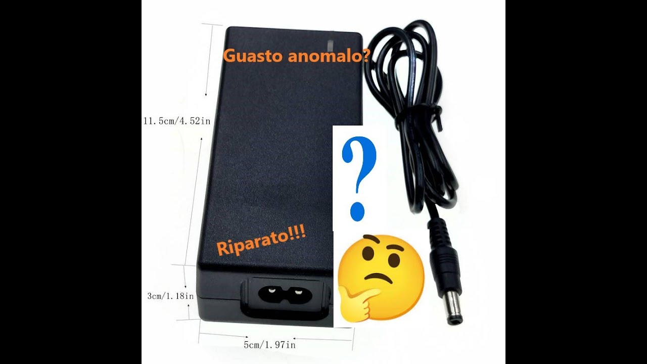 riparo un caricabatterie di un monopattino con  un guasto anomalo - charger with an abnormal failure