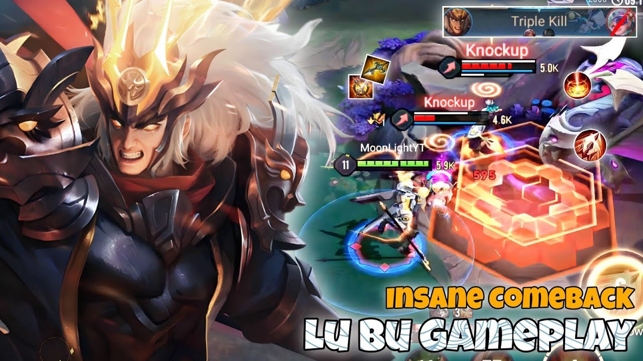 Lu Bu Slayer Lane Pro Gameplay | Bad Start But We Don't Give Up | Arena of Valor Liên Quân mobile