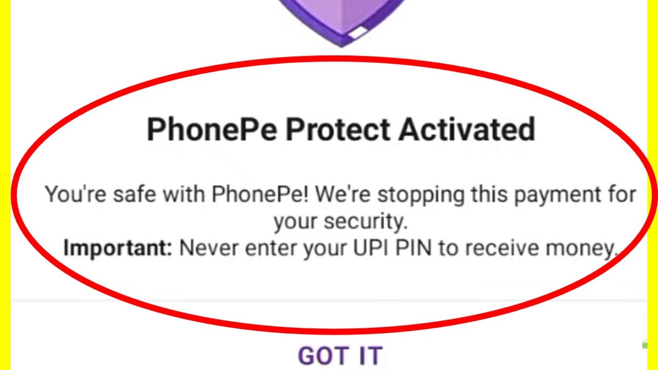 Fix PhonePe Protect Activated Problem | We're stopping this payment for your security