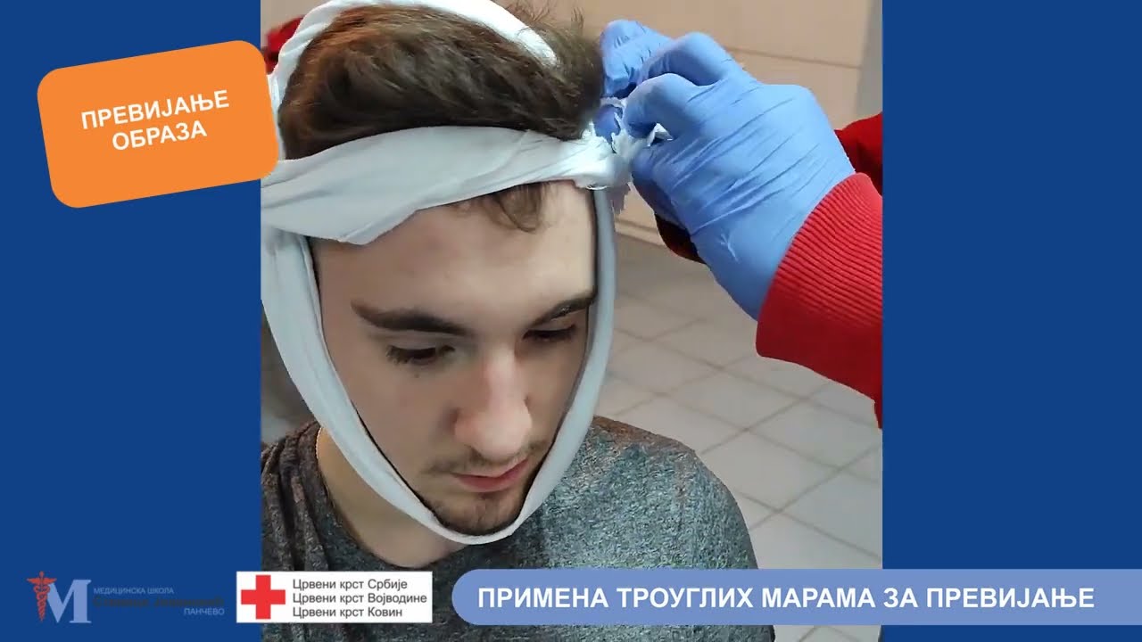 Prva pomoc - 4.6. Primena trouglih marama za previjanje