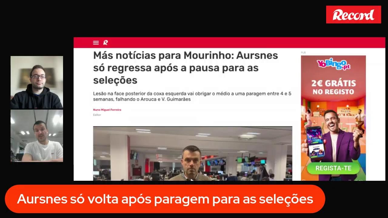 10 Minutos Record: Sporting pode fechar contas na Noruega e Ivanovic insatisfeito na Luz