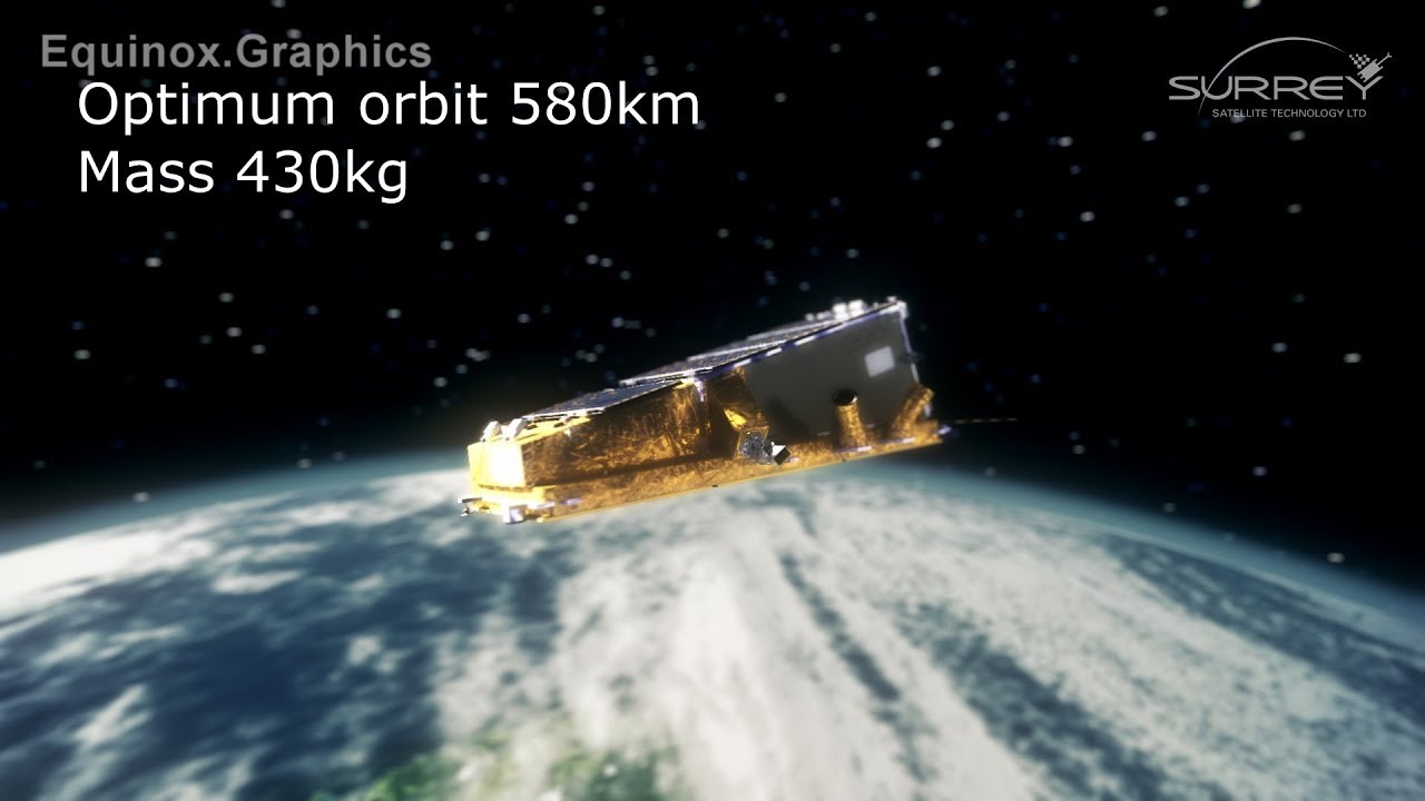 NovaSAR satellite animation for SSTL
