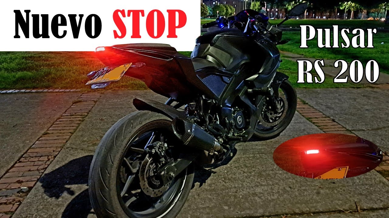 PULSAR RS200 💥 NUEVO STOP INTEGRADO 💥
