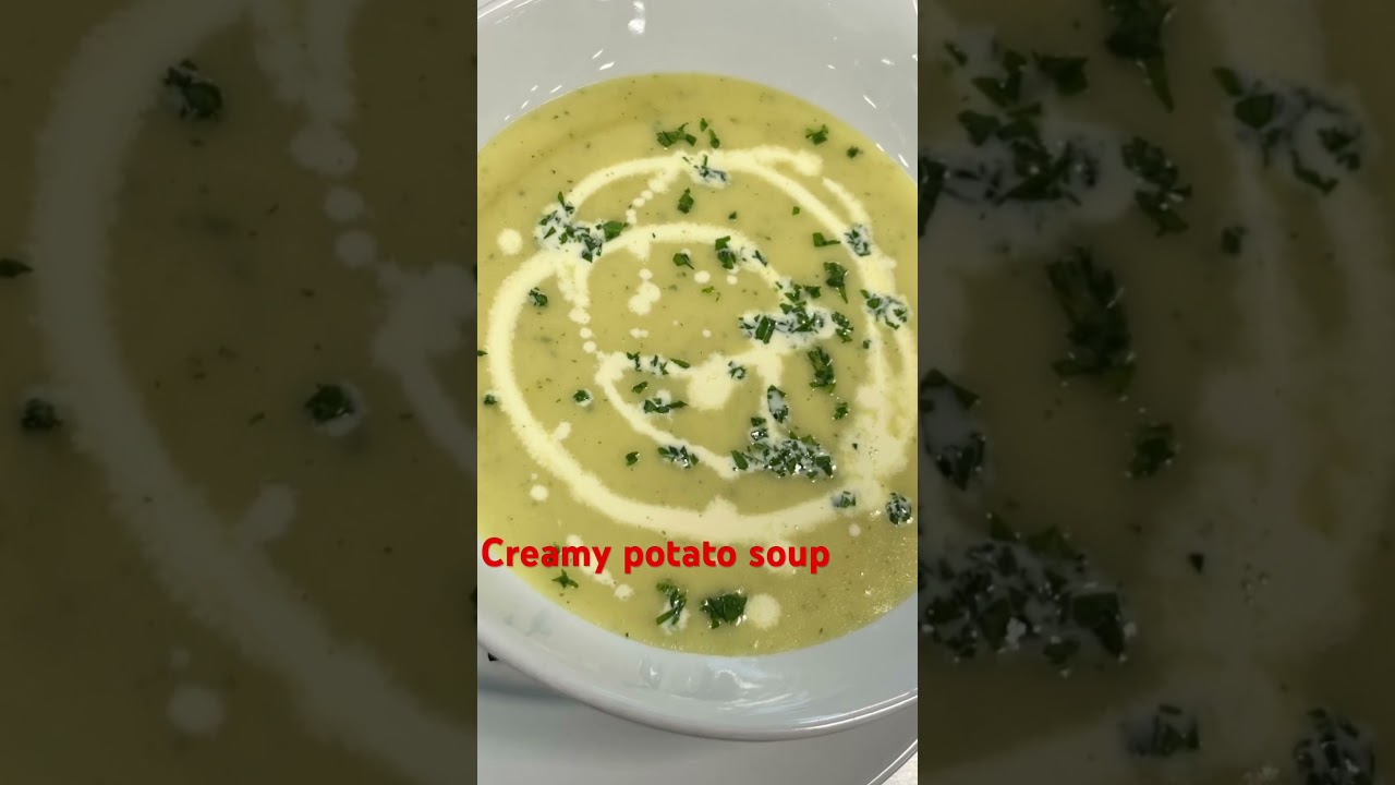 Delicious creamy potato soup #potatosouprecepy#creamysoup