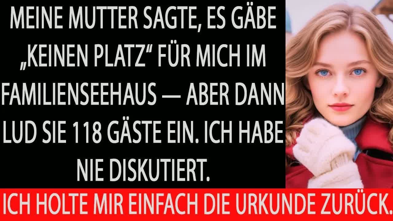 Mama sagte „kein platz für dich“ im urlaub – also holte ich mir das seehaus einfach zurück