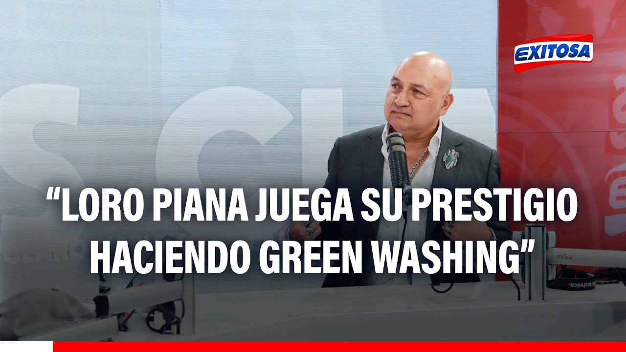 🔴🔵Diseñador Miguel Valdivia: Me sorprende que Loro Piana juegue su prestigio haciendo green washing