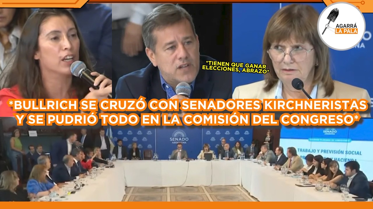 BULLRICH CRUZÓ A SENADORES KIRCHNERISTAS EN COMISIÓN DE CONGRESO Y SE PUDRIÓ TODO 