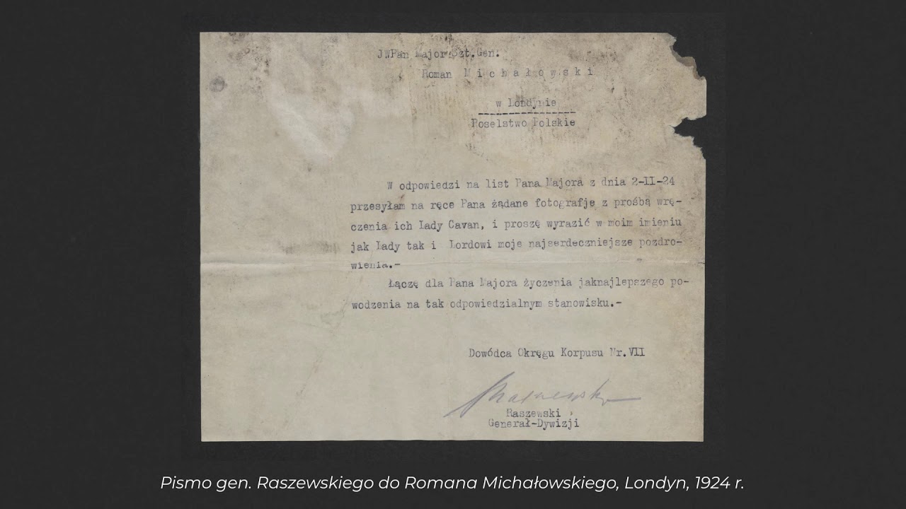 Historia Romana Michałowskiego z archiwum rodzinnego Krzysztofa Michałowskiego.