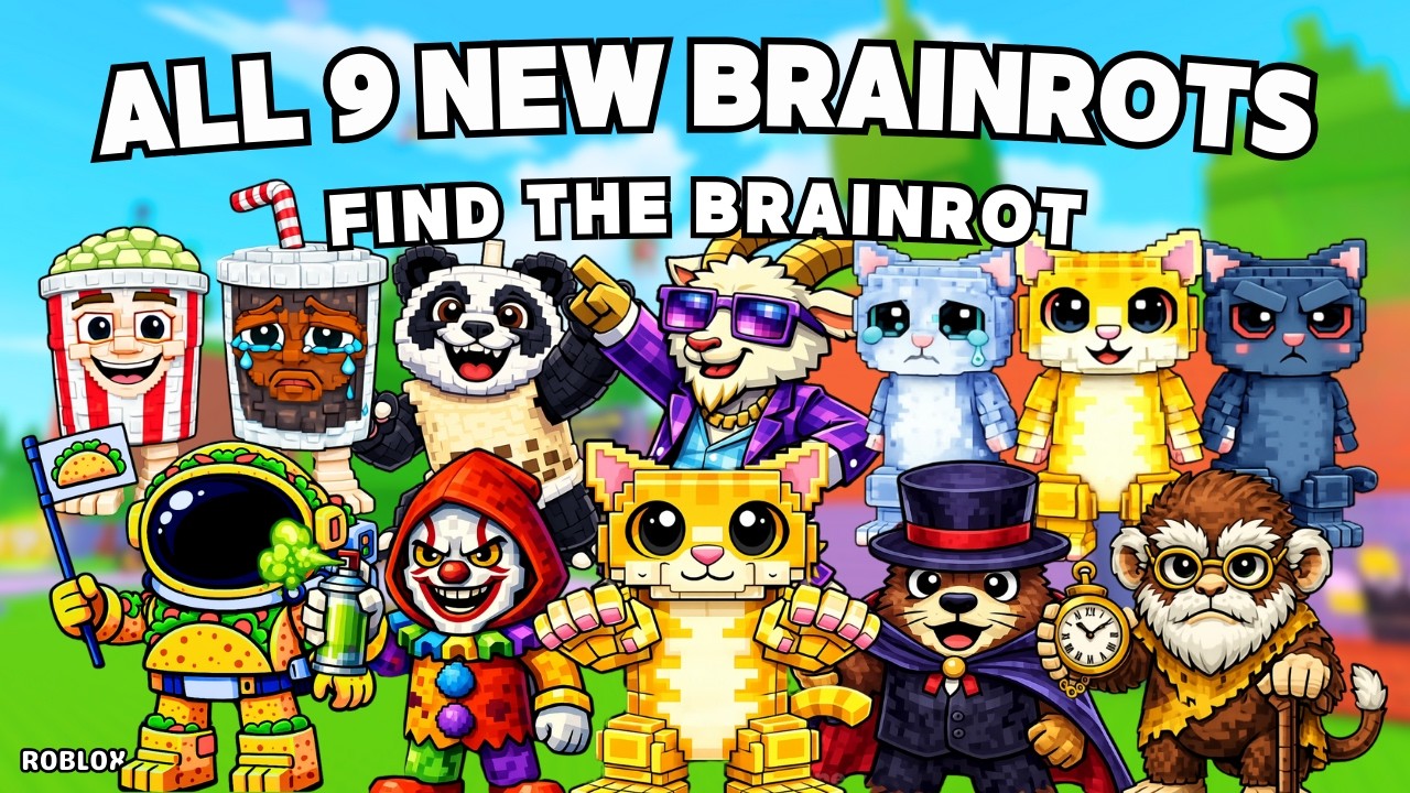 How To Get All 9 NEW BRAINROTS in Find the Brainrot [370] | Roblox