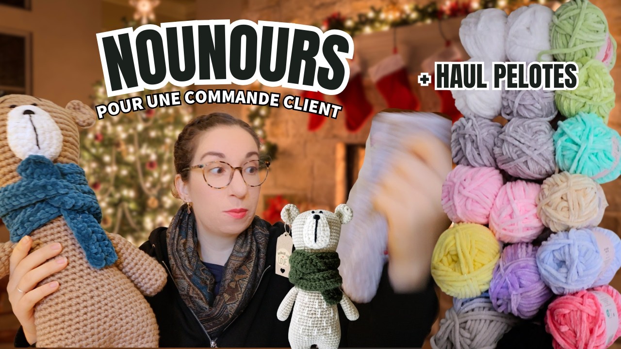 🎄 Préparatifs de marché de Noël : haul laines, nounours géant & états d’âme d'une Artisane 🧶❤️