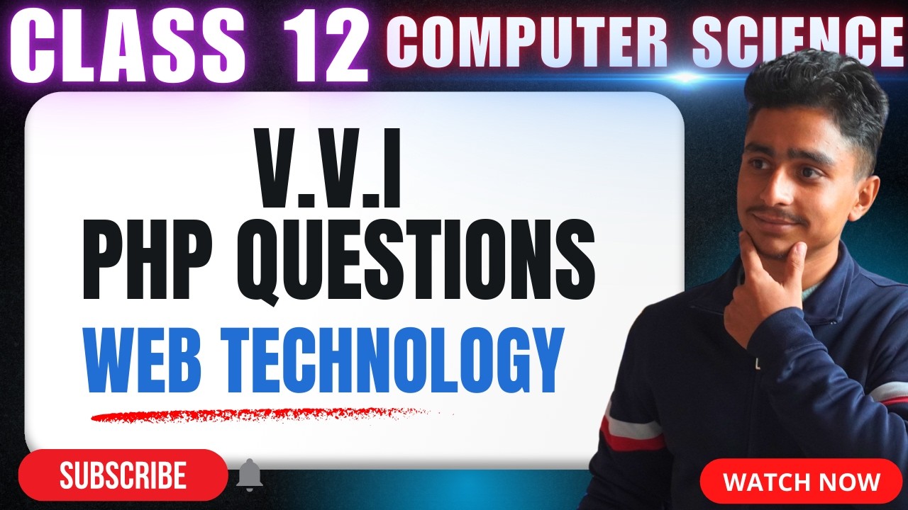 V.V.I PHP QUESTIONS CLASS 12 COMPUTER SCIENCE #elopeeth #computerscience #neb