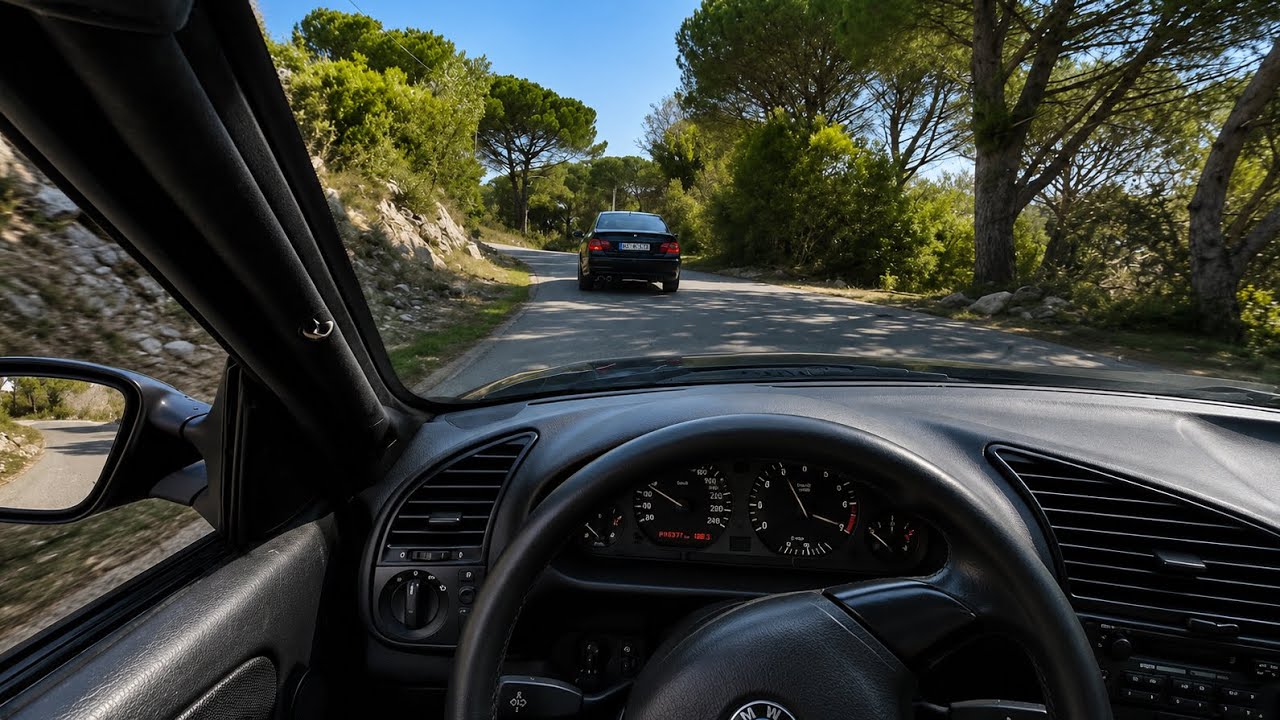 POV: BMW E36 320i vs E36 325i Crazy B-Road Chase (Part 2)