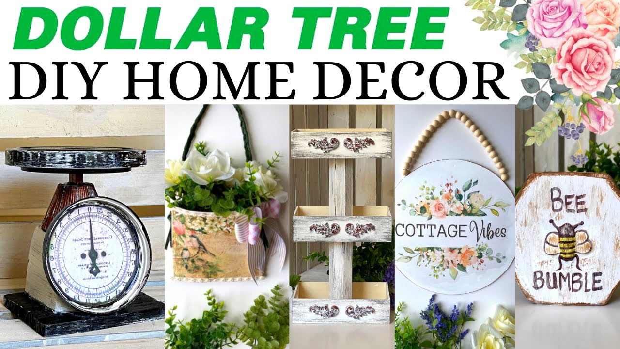 You WON’T BELIEVE What I Used!/COTTAGECORE FARMHOUSE DIY Home Decor/Dollar Tree DIYS