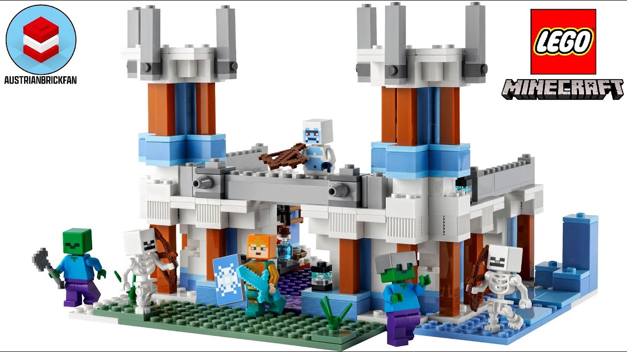 LEGO Minecraft 21186 The Ice Castle Speed Build
