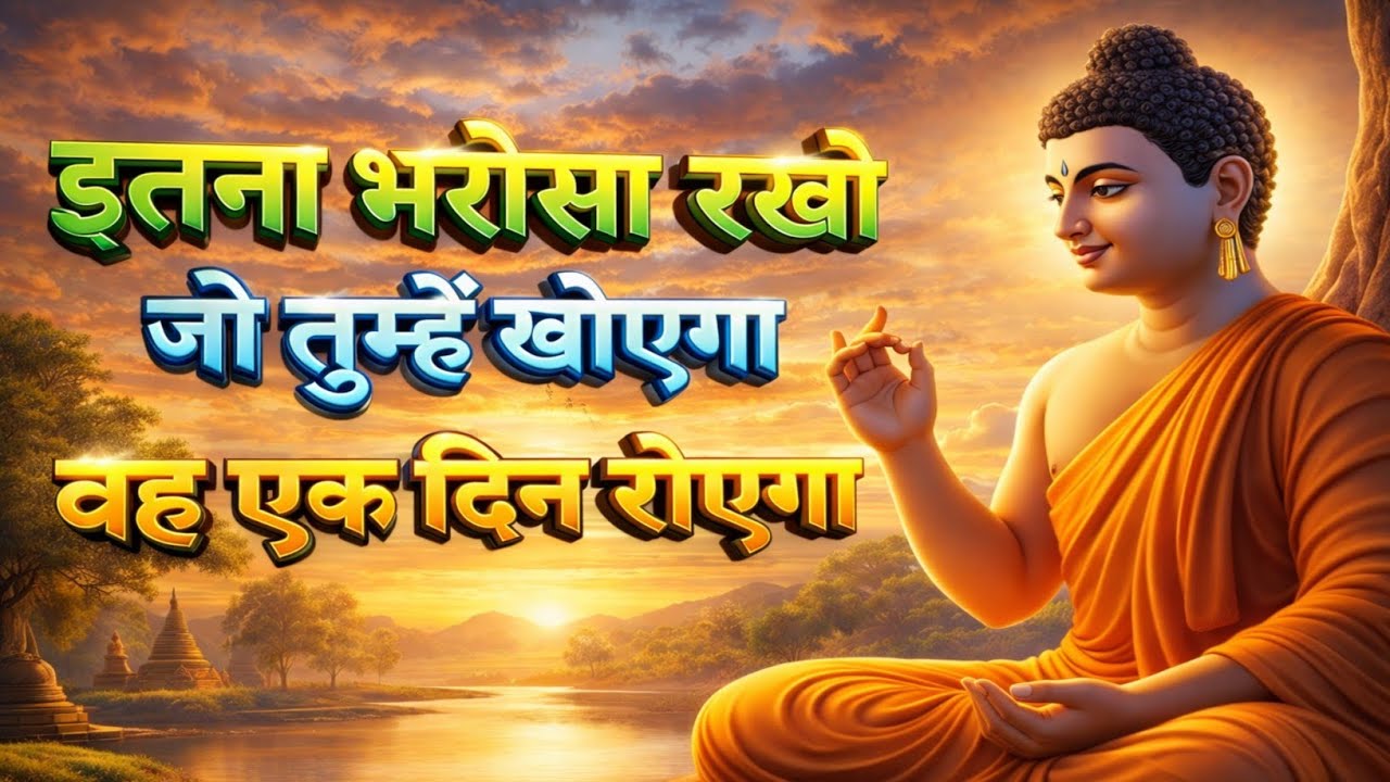 इतना भरोसा रखो जो तुम्हें खोएगा वह एक दिन रोएगा Best Buddhist Motivation quotes Life Changing Video 