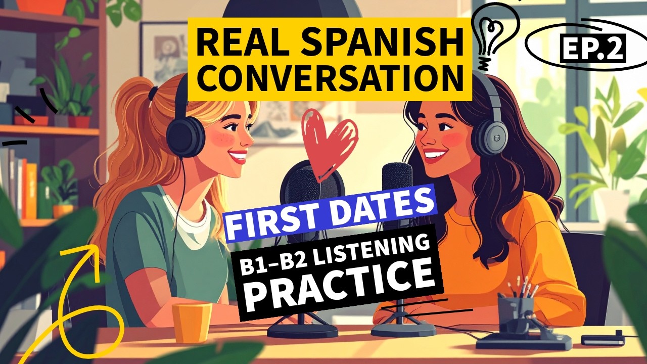 Real Spanish Conversation | First Dates ❤️☕ | B1–B2 Listening Practice | Intermediate Level