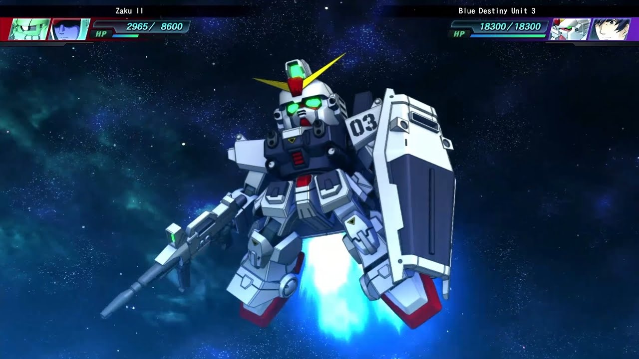 SD Gundam G Gen Genesis - RX-79BD-3 Blue Destiny Unit 3 (Yuu Kajima) (The Blue Destiny)