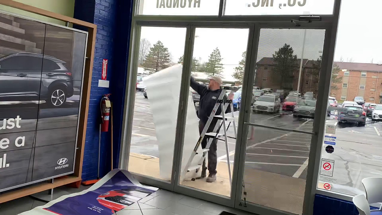 How I install ContraVision film