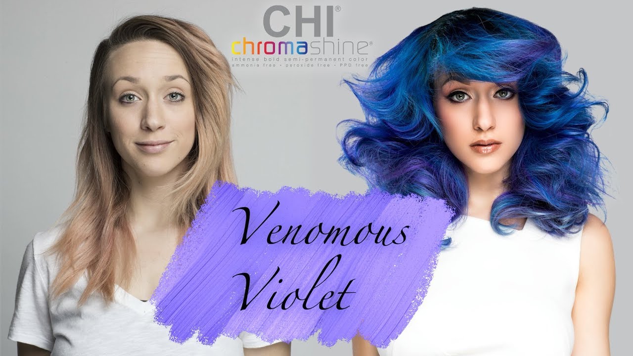 Hair is my Canvas: Venomous Violet with CHI Chromashine  (Step by step)