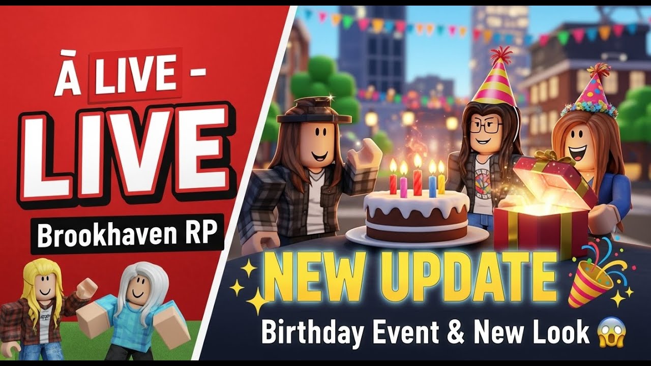 🔴 LIVE – Brookhaven RP | Friends Take Over the City 😎🔥 | | Friends Squad & Public Server Chaos Video