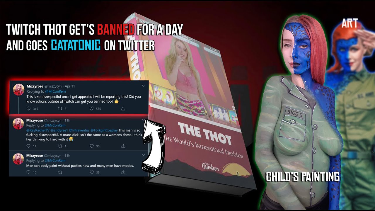 Twitch Thot get's banned for a day & goes Catatonic on Twitter │Thot Watch