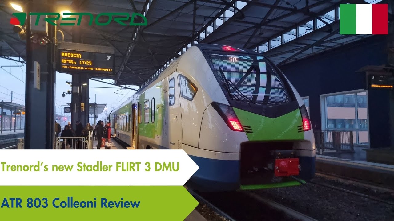 TRENORD's new Stadler Flirt 3 DMU are not that bad! ATR 803 Colleoni Review from Parma to Piadena