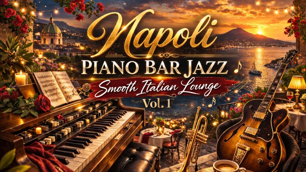 Napoli Piano Bar Jazz Vol.1 🇮🇹 Smooth Italian Lounge | Relaxing Jazz Guitar, Piano & Trumpet