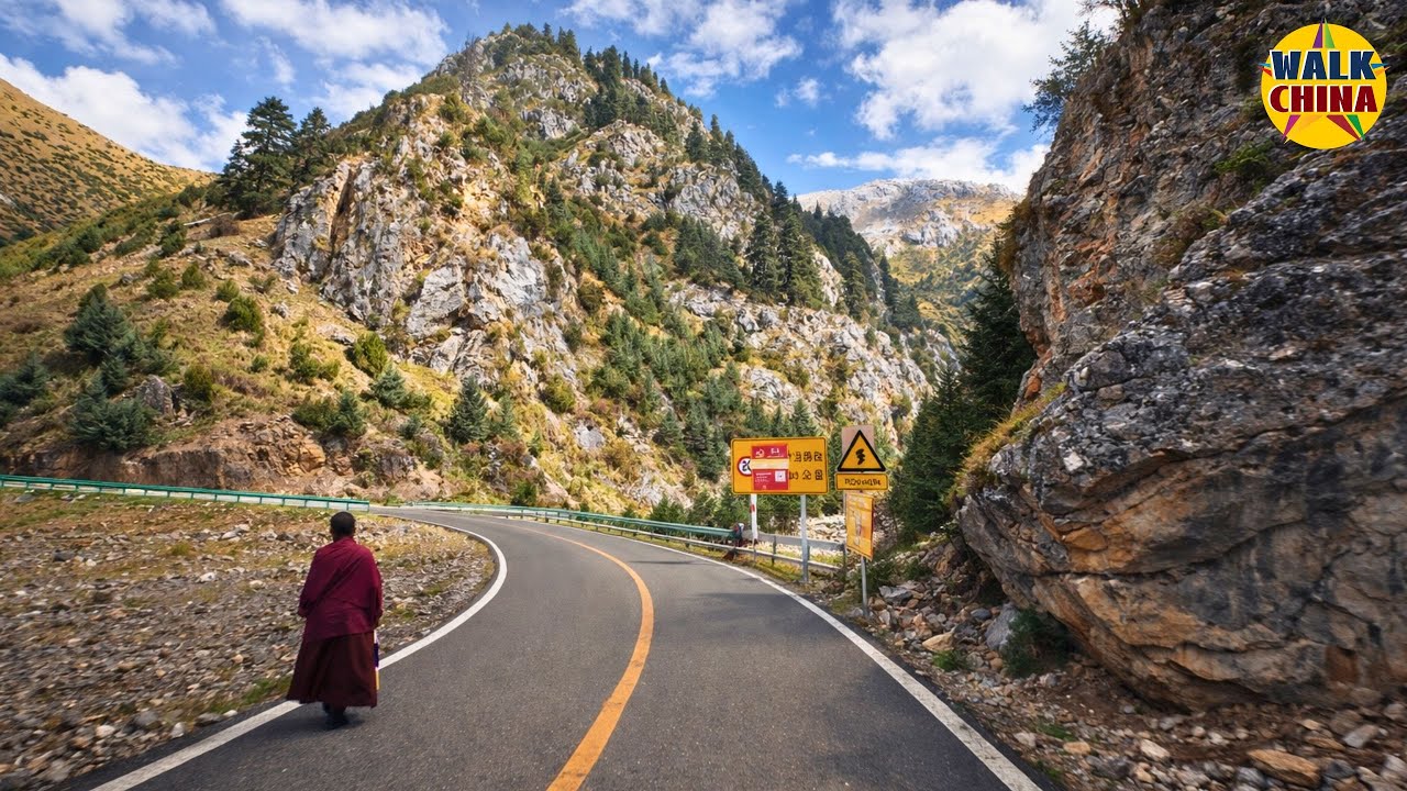 4580 метров над уровнем моря: Эпическое путешествие к Священной горе Тибета | 4K HDR