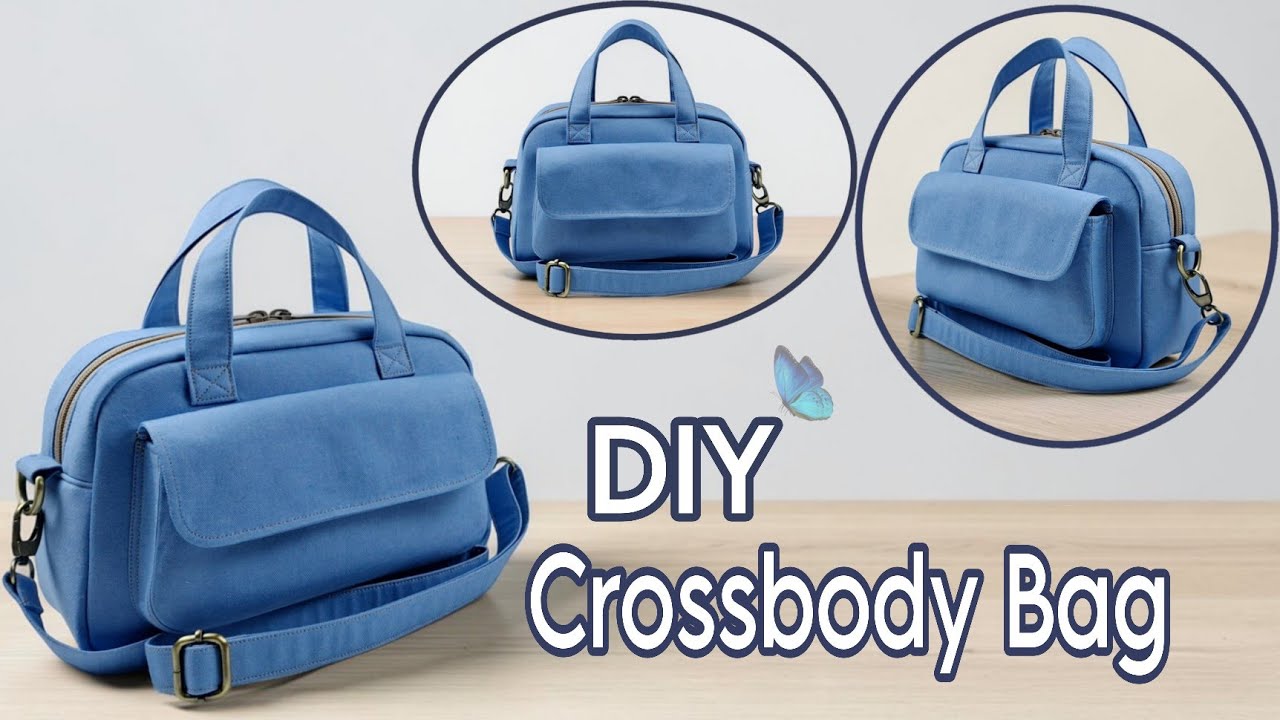 DIY Cara Membuat Tas/Crossbody Bag Tutorial & Pattern