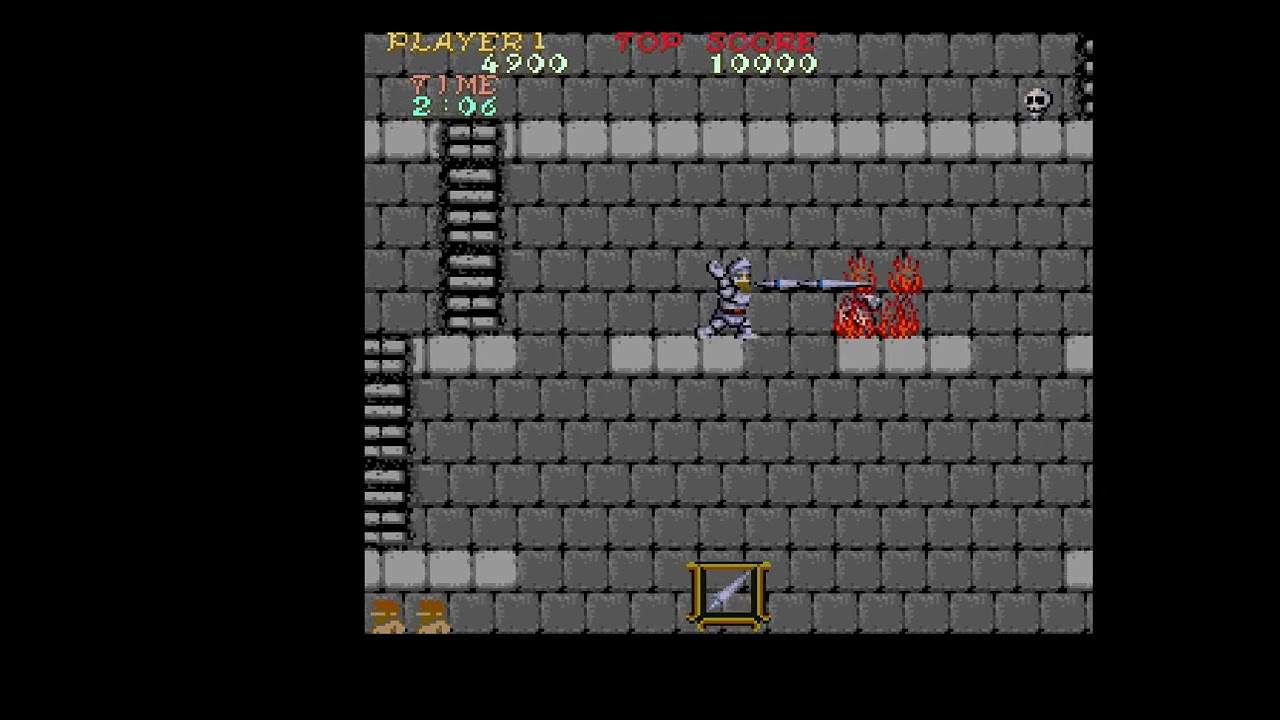 Ghosts'N'Goblins Amiga AGA WIP level 6 (invincible mode on)