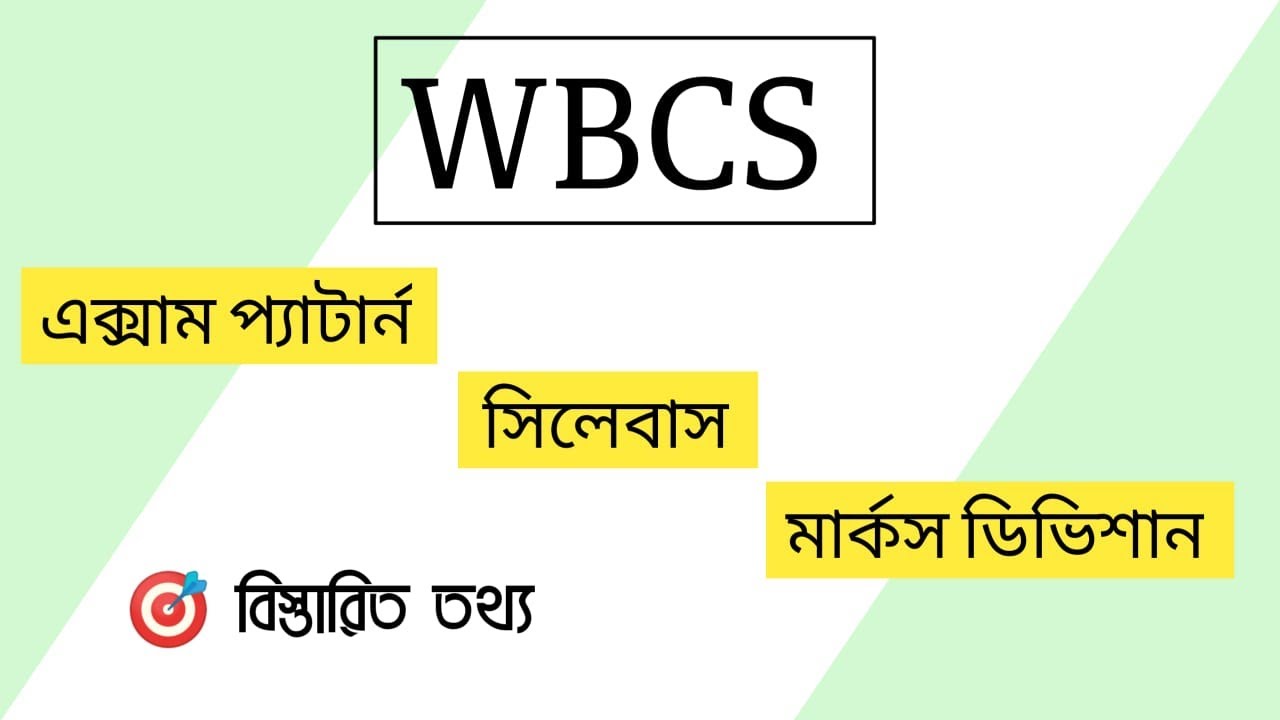 WBCS Exam Pattern- Marks Division- Syllabus- All You Need To Know