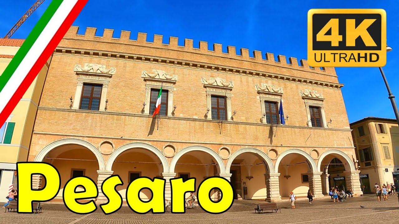 Pesaro in 4K 🌊🏛️ | Spiagge, Storia e Tradizioni Culinarie delle Marche 🌿✨