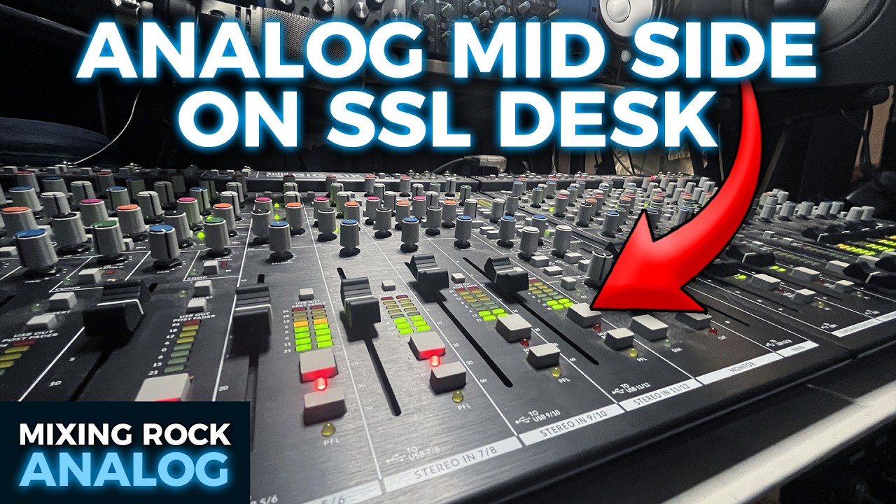 M/S Analog Drum Compression With SSL Big Six Desk | Mixing Rock Analog