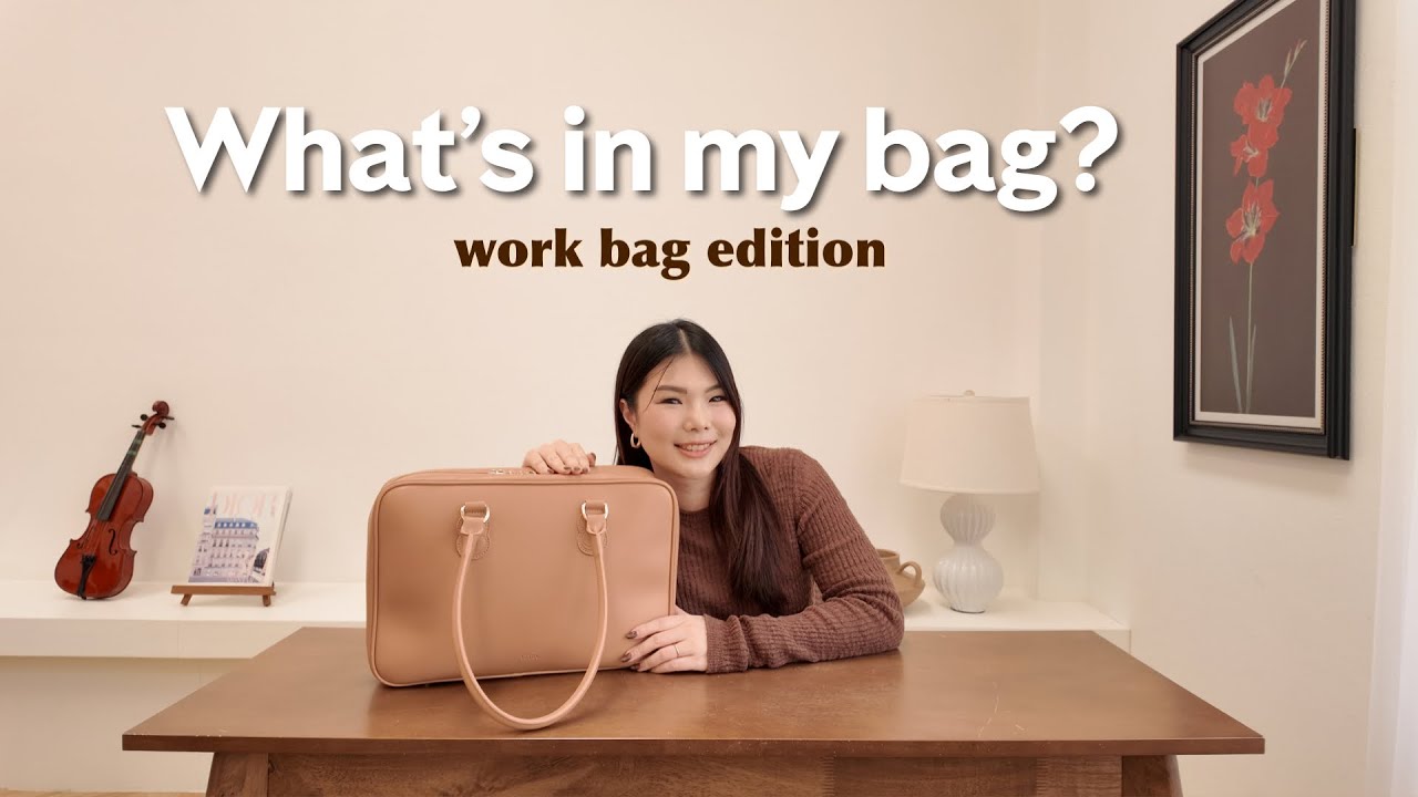 What’s in my bag พกอะไรวันทำงาน? 👜 EZTRA BOSTON กระเป๋าทำงานใส่ laptop 13